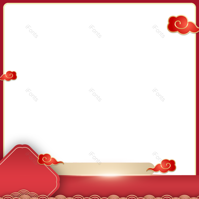 边框图片,中国风主图元素,主图边框PNG,方框免抠素材